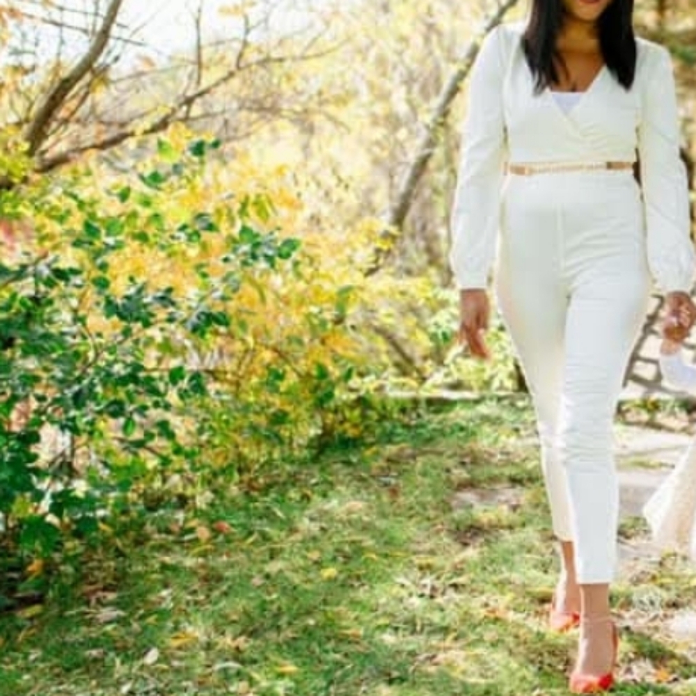 Worn Once - Cream Classy Jumpsuit